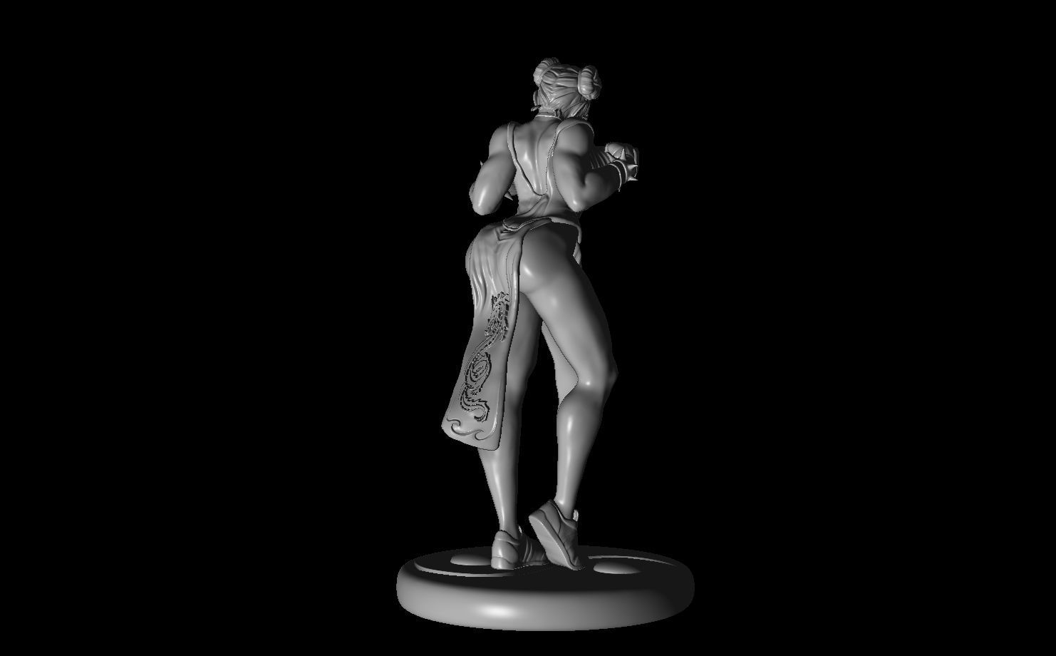 High quality erotic figure Chun Li street fighter 3D print model_11