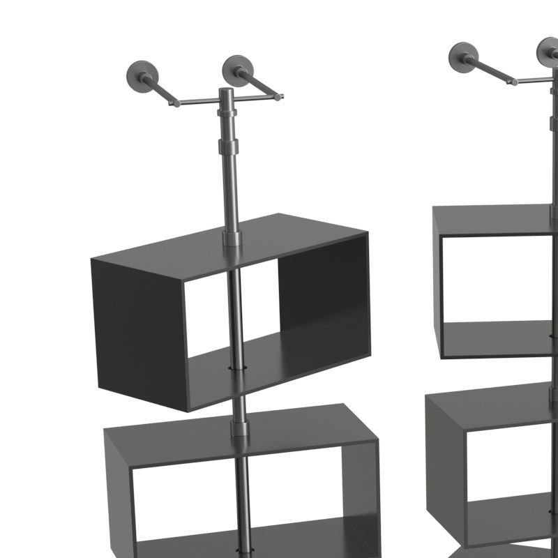 Domino Column Bookcase 3D model_1