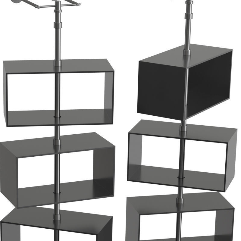 Domino Column Bookcase 3D model_2