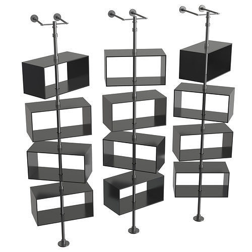 Domino Column Bookcase 3D model