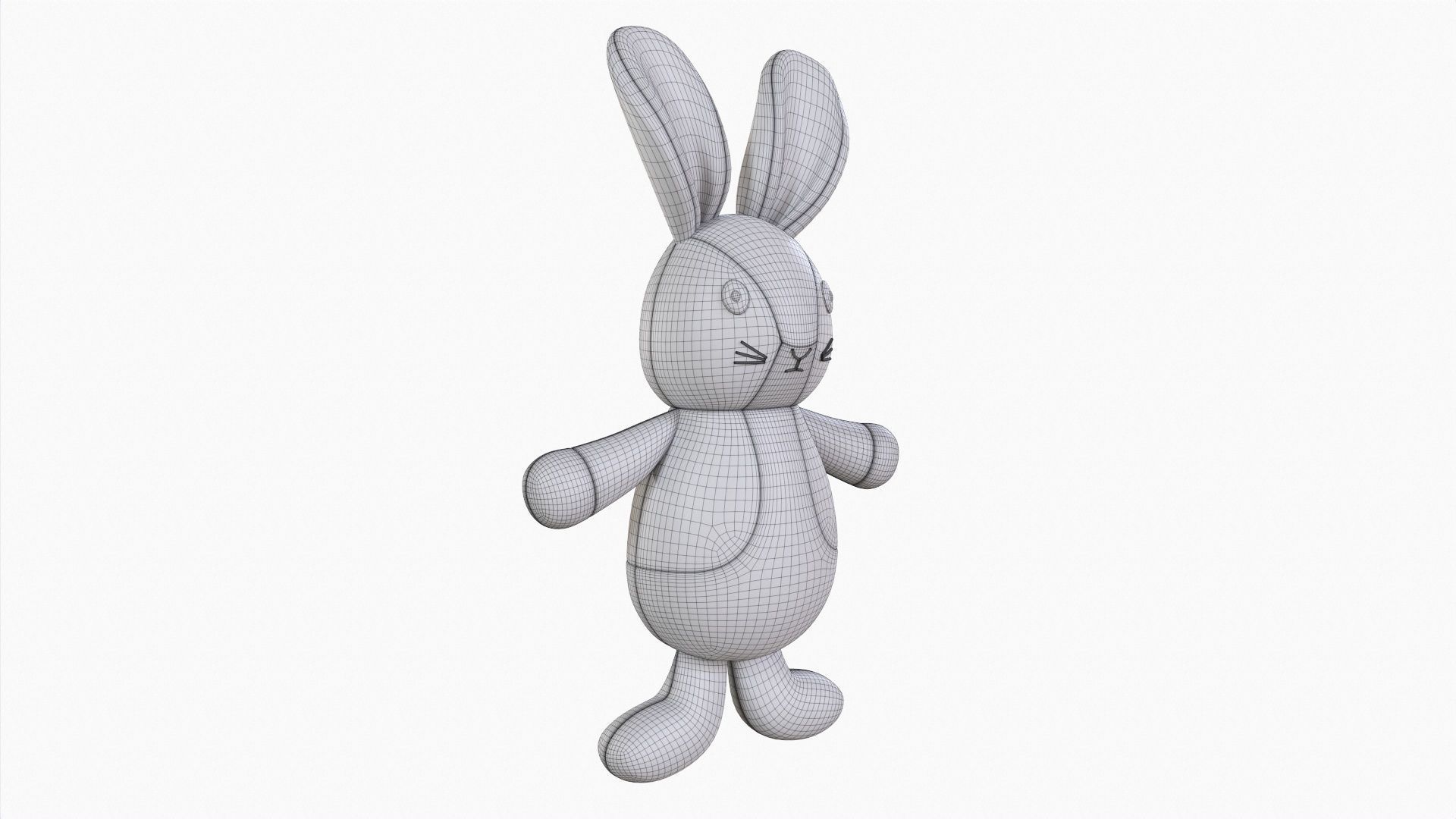 Toy bunny boy 3D model_6