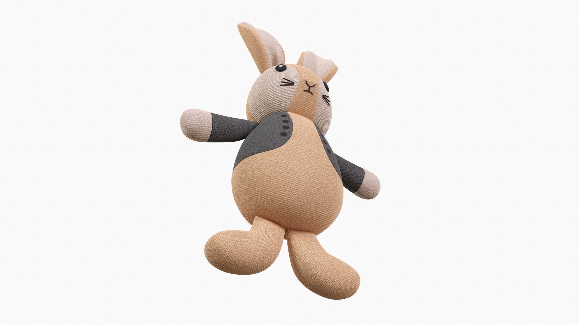 Toy bunny boy 3D model_3