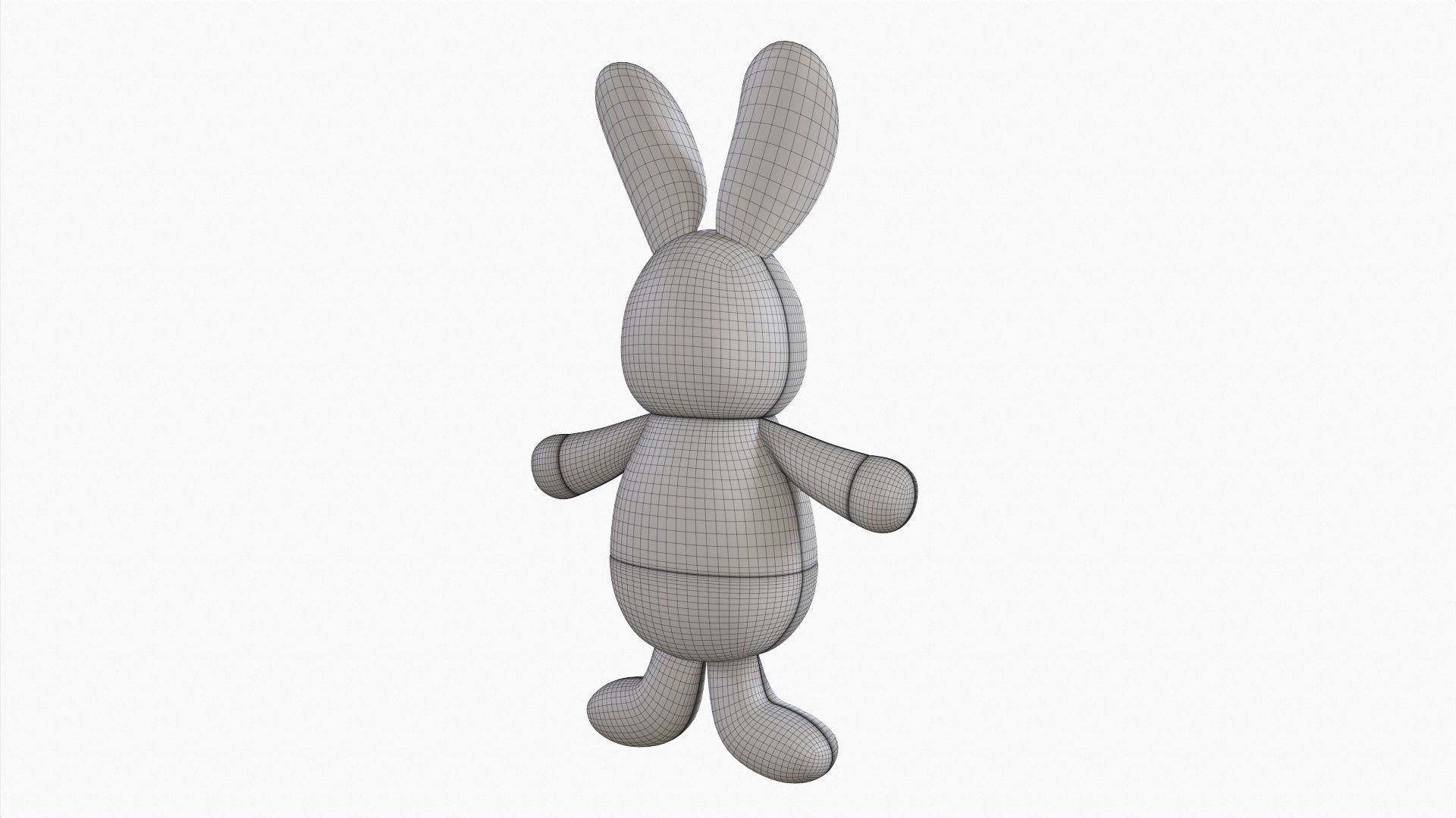 Toy bunny boy 3D model_7