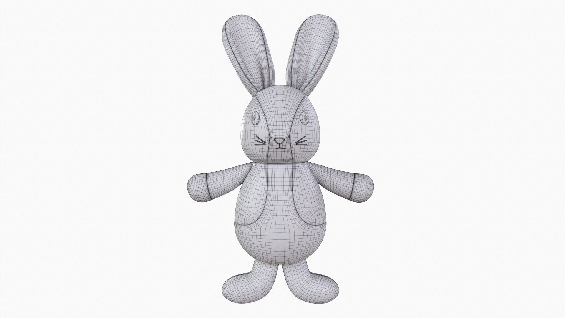 Toy bunny boy 3D model_5