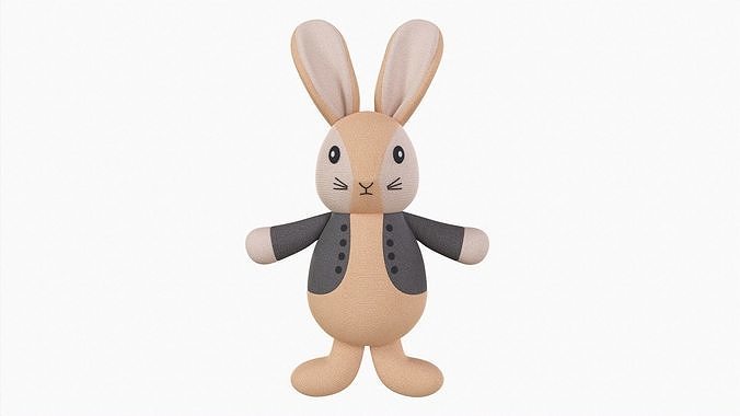 Toy bunny boy 3D model
