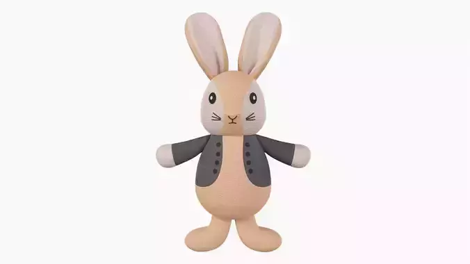 Toy bunny boy 3D model