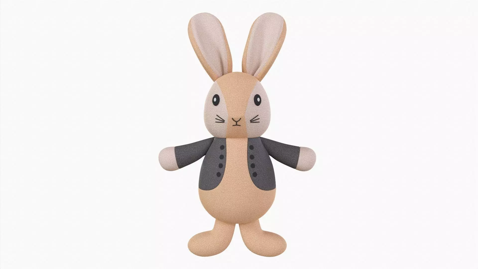 Toy bunny boy 3D model_0