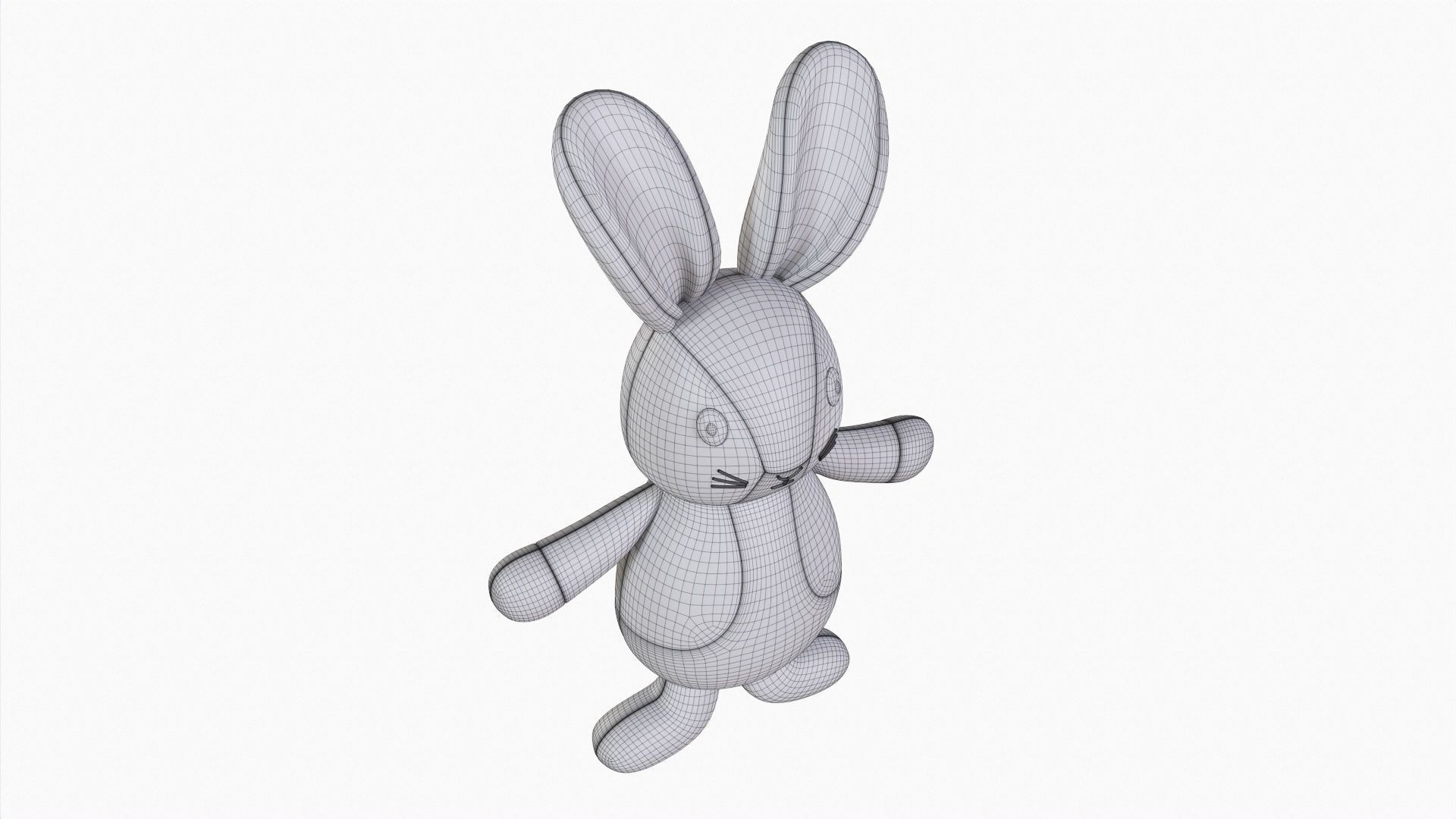 Toy bunny boy 3D model_9