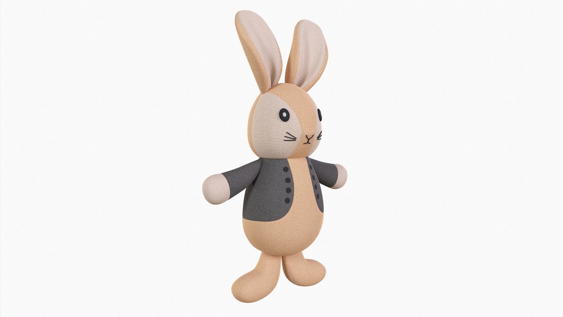 Toy bunny boy 3D model_1