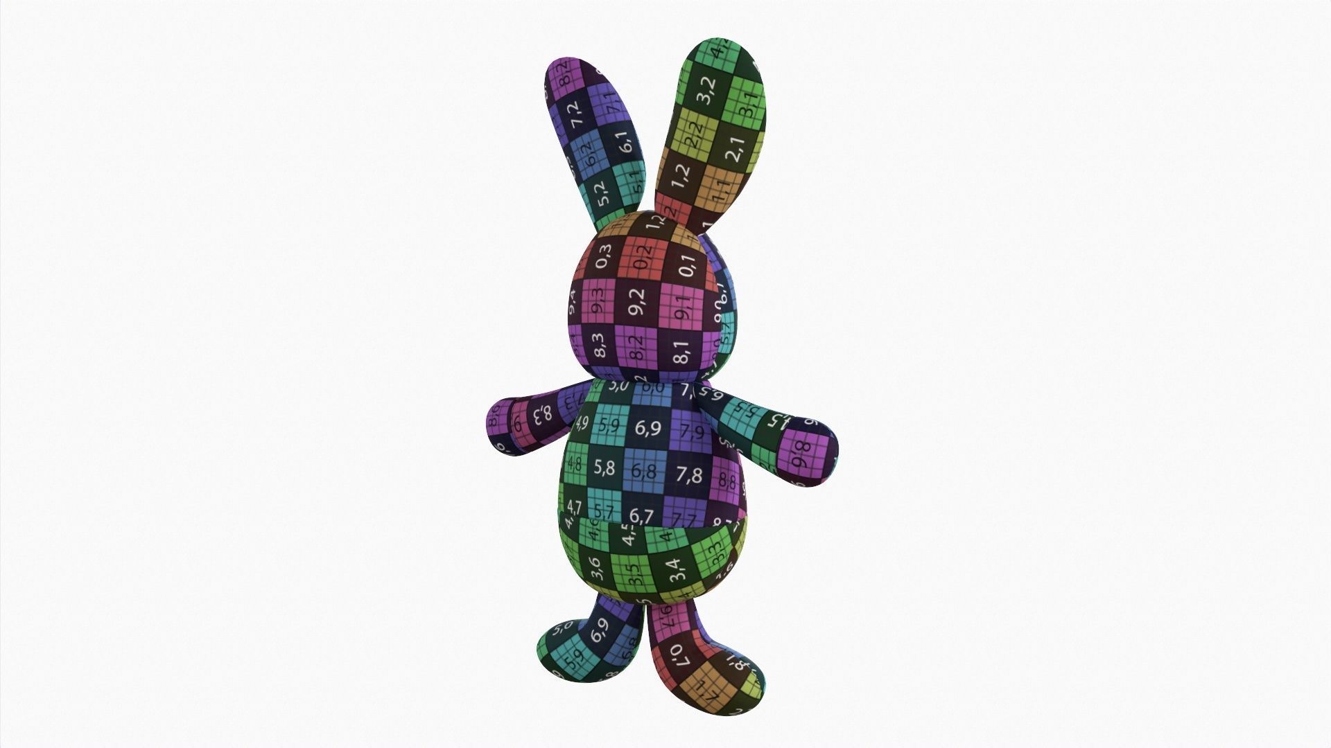 Toy bunny boy 3D model_12