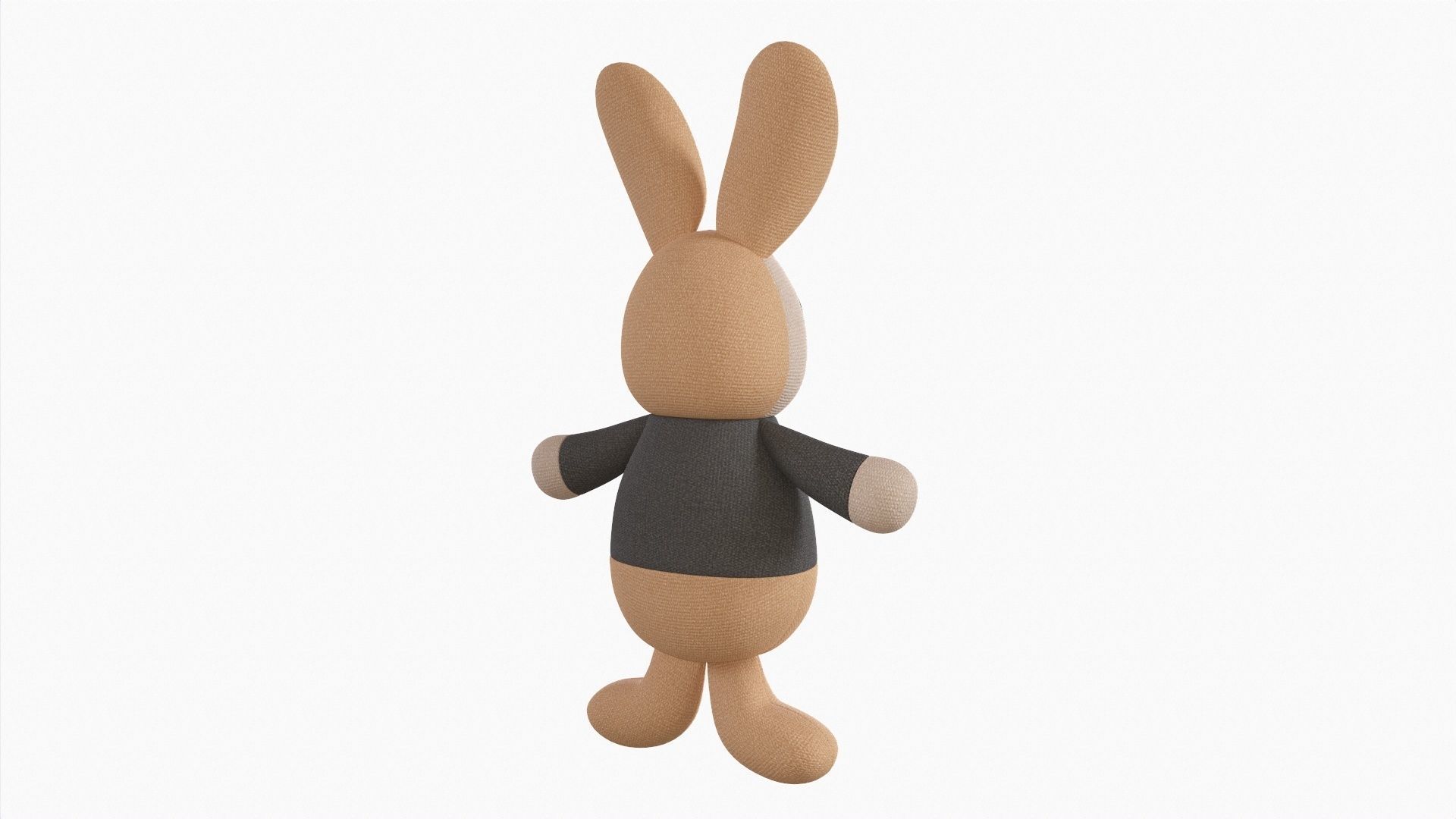 Toy bunny boy 3D model_2