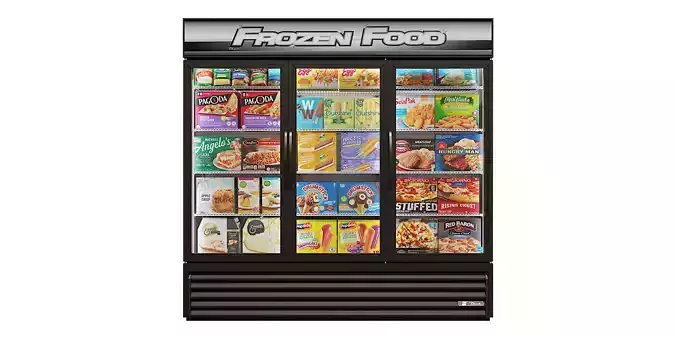 True GDM-72 Frozen Food 3D model