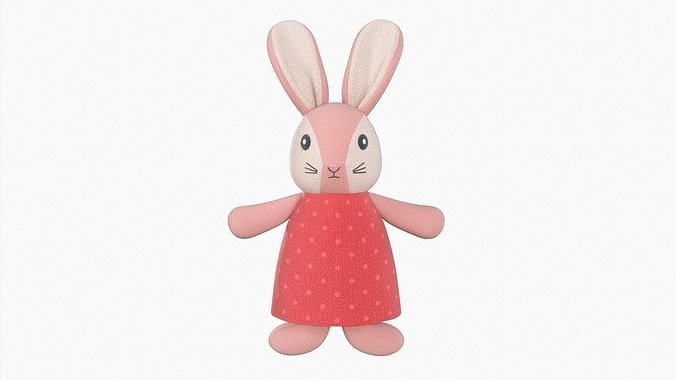 Toy bunny girl 3D model