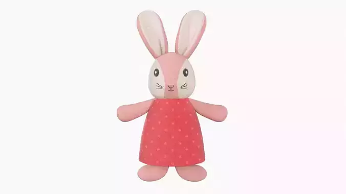 Toy bunny girl 3D model