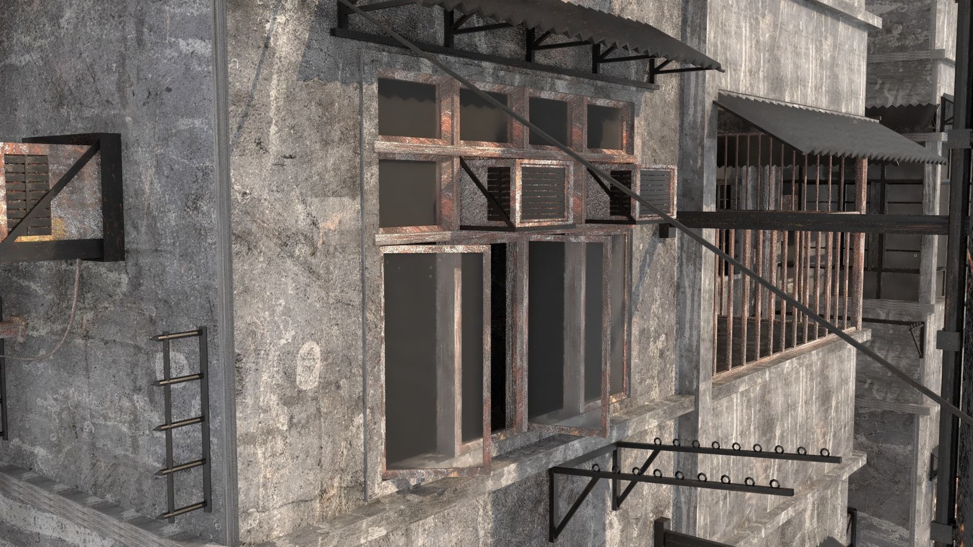 Hong Kong Street V2-1 3D model_6