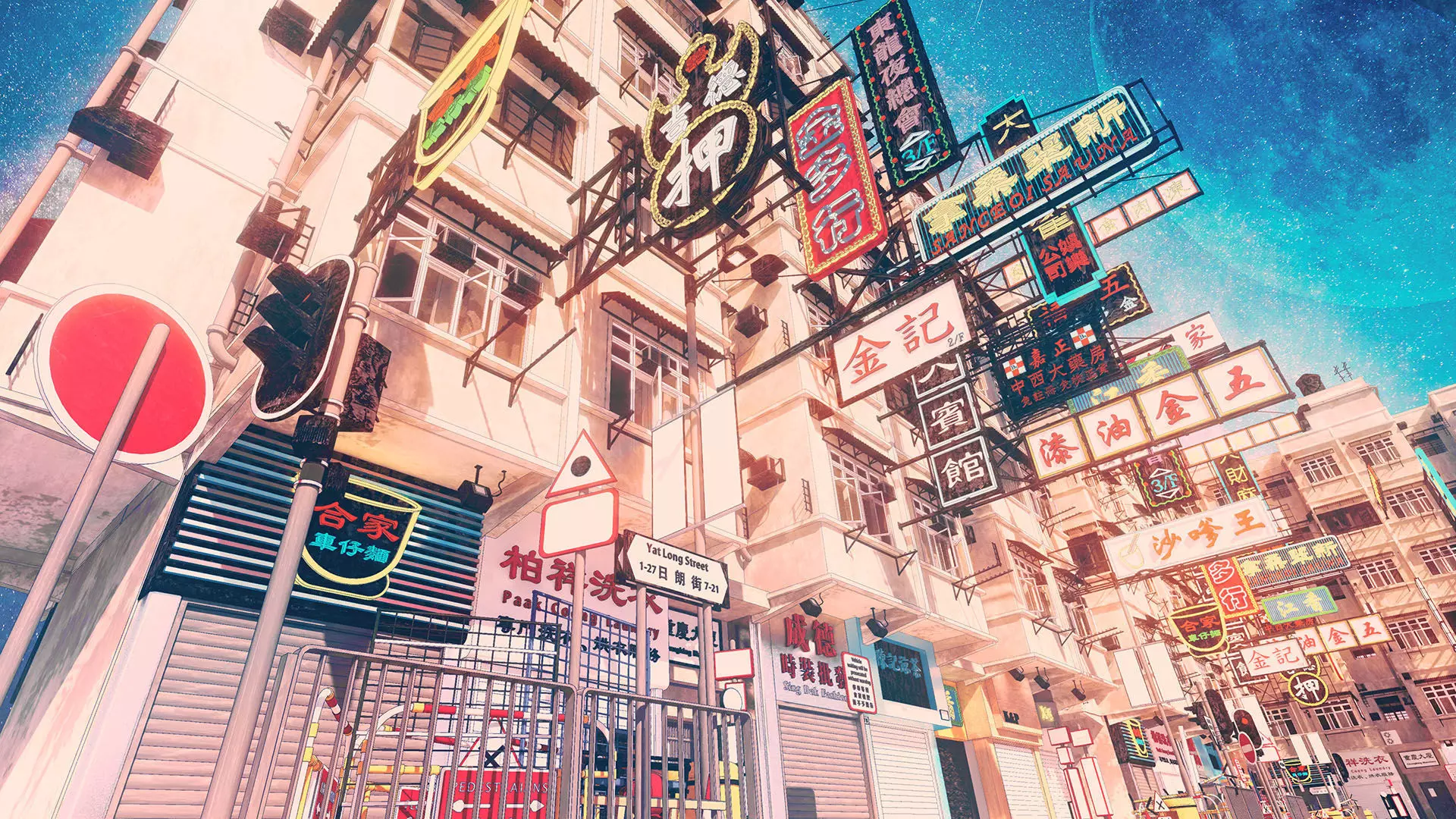 Hong Kong Street V2-1 3D model_0