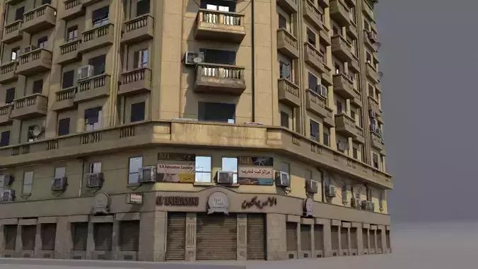 Building with balconies and windows