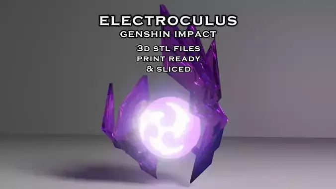 Electroculus Genshin Impact With LED Slots 3D Print Ready