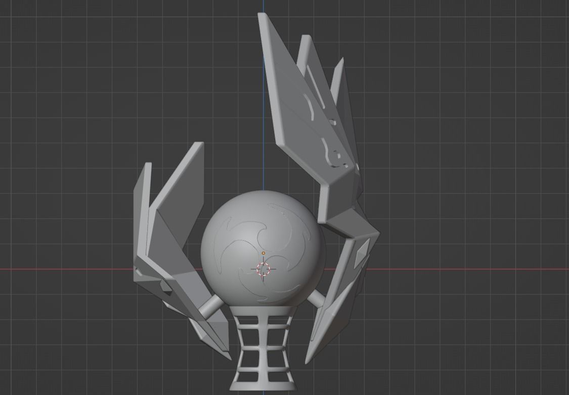 Electroculus Genshin Impact With LED Slots 3D Print Ready 3D print model_9