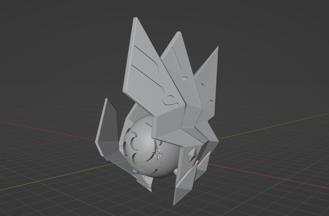 Electroculus Genshin Impact With LED Slots 3D Print Ready 3D print model_10