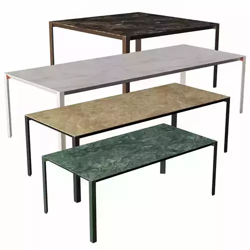 Half A Square Table 3D model