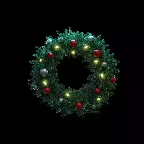 Christmas wreath 3D model