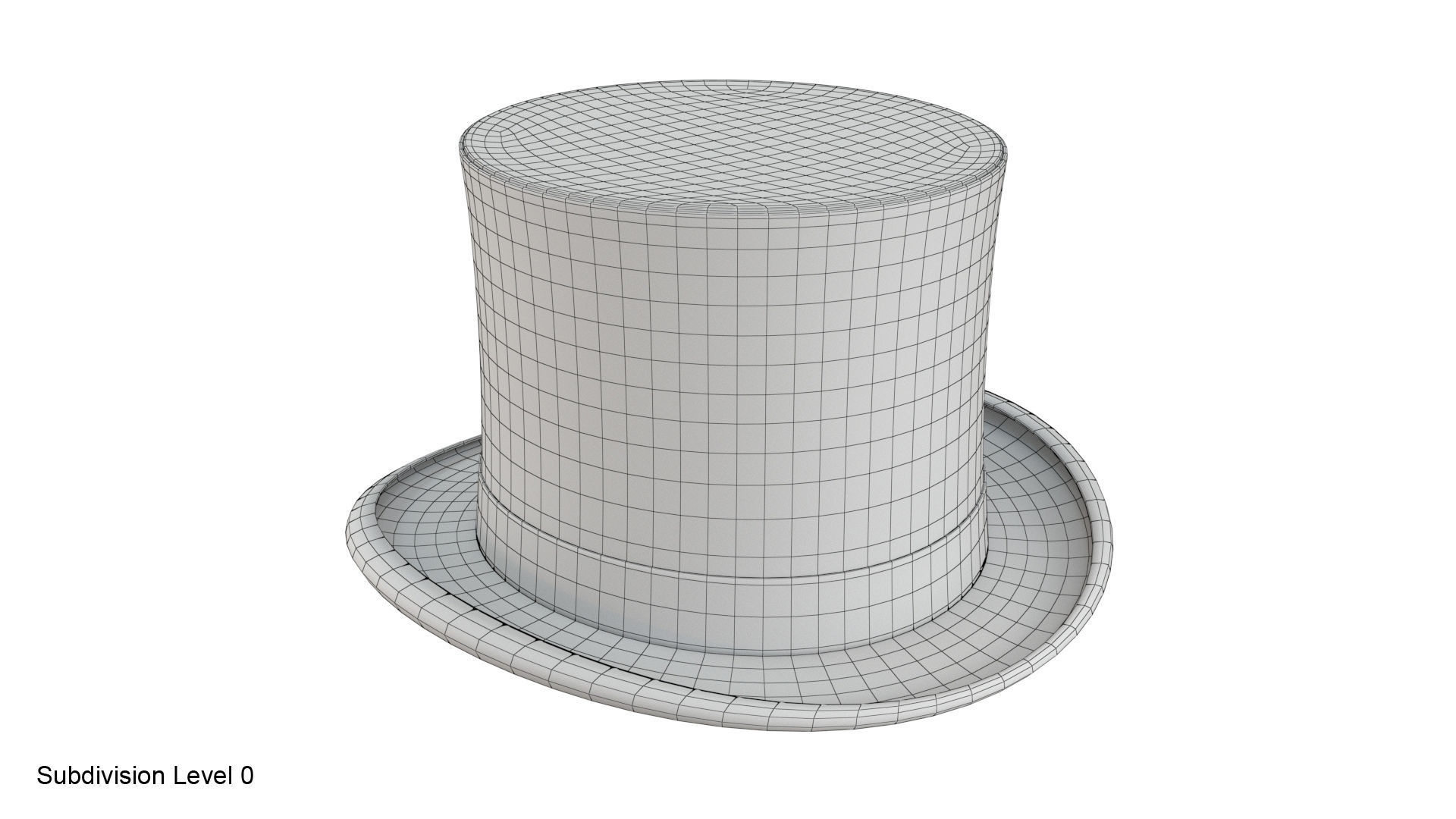 Top hat 3D model_12