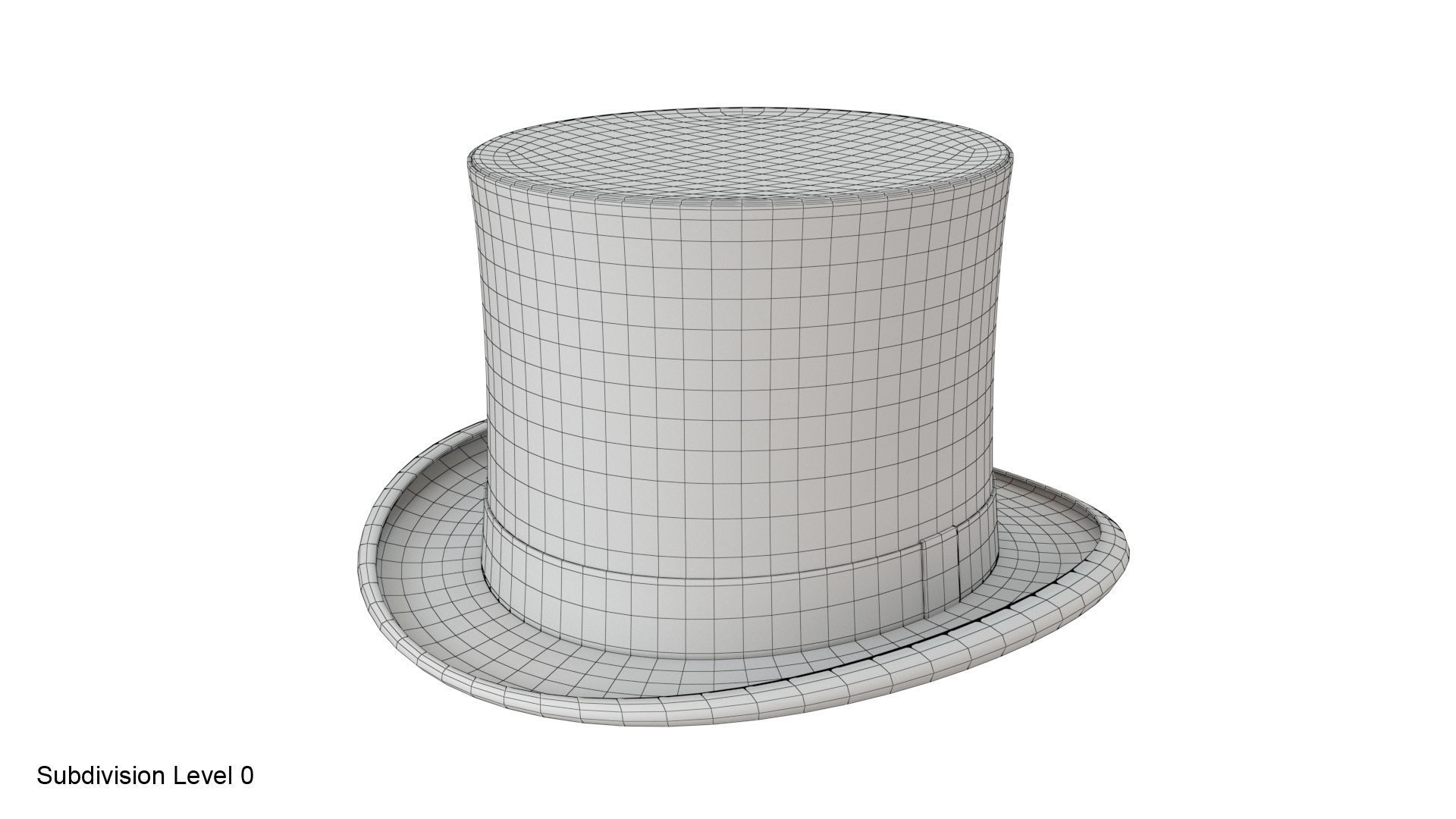 Top hat 3D model_13
