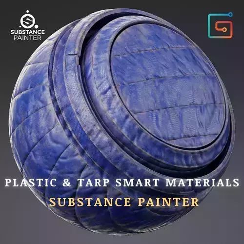 Plastic and Tarp Smart Materials Low-poly 3D model