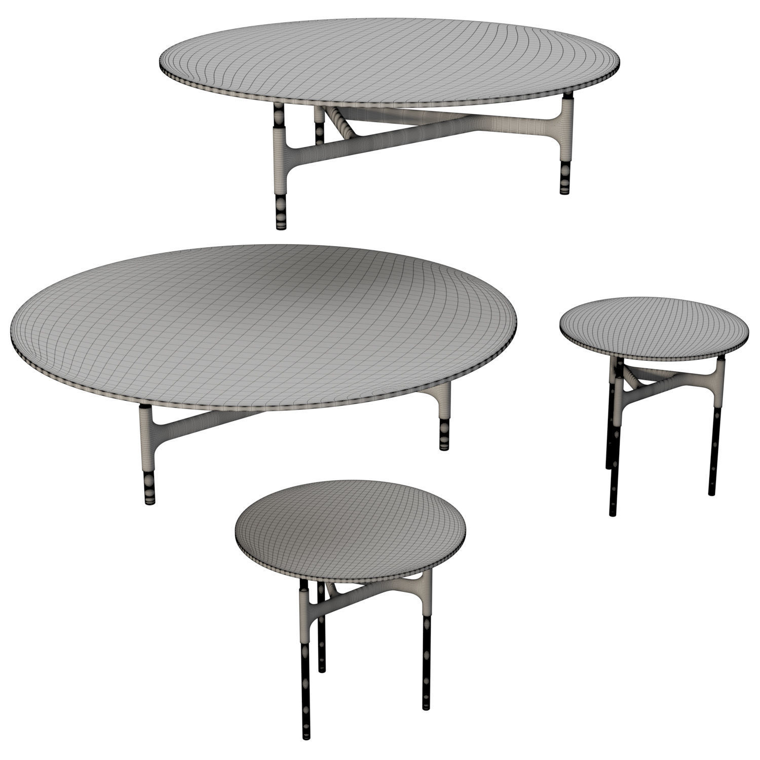 Joint Side Table 3D model_4