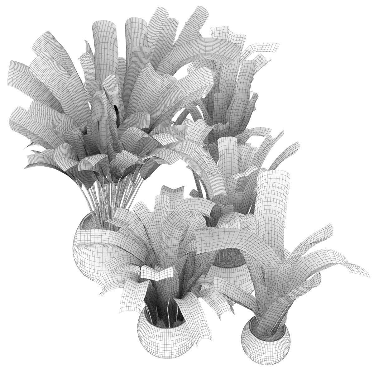 Collection plant vol 276 - indoor - leaf - paradise 3D model_6