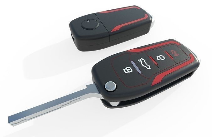 Car key Model 3 Low-poly 3D model 4