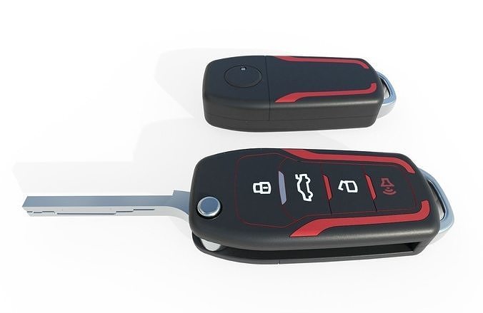 Car key Model 3 Low-poly 3D model 5