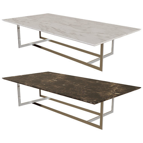 Londra Rectangular Side Table 3D model