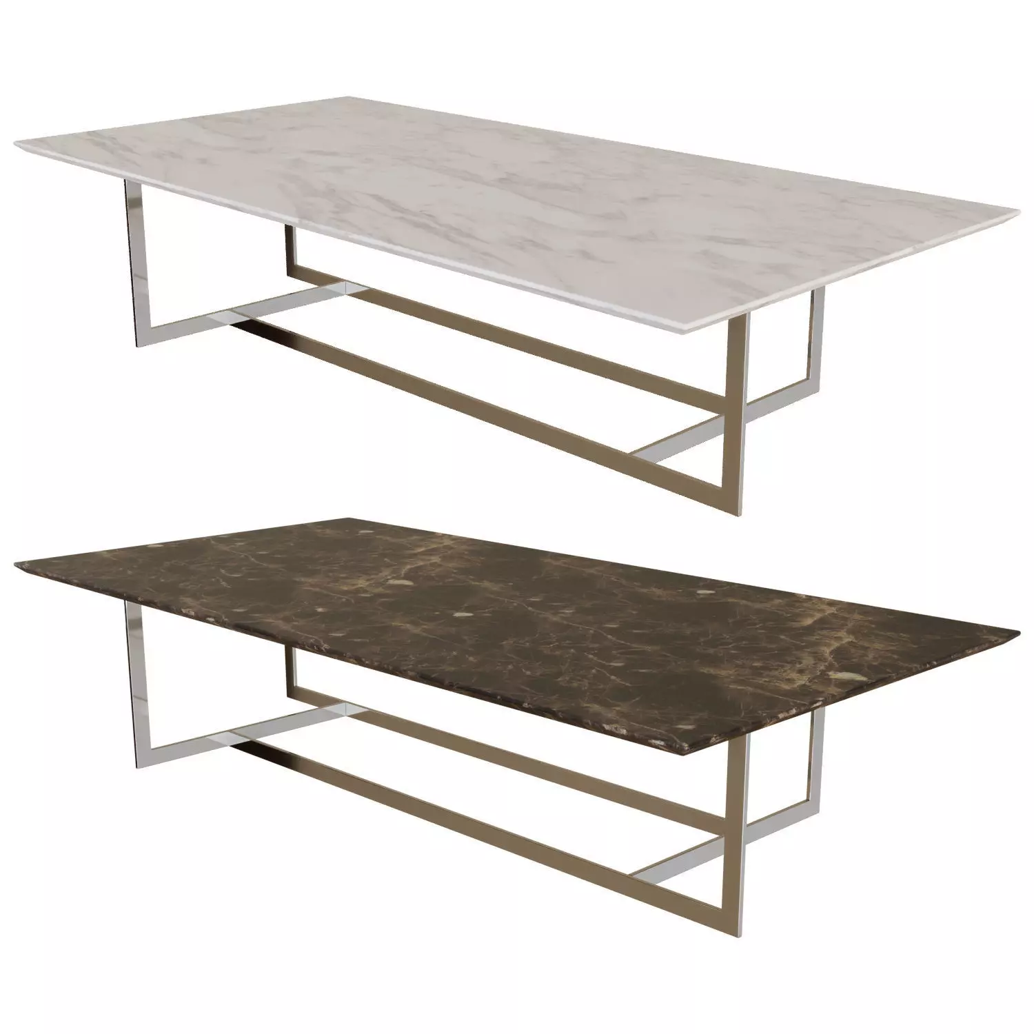 Londra Rectangular Side Table 3D model_0