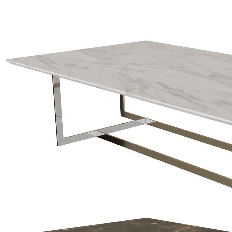 Londra Rectangular Side Table 3D model_1
