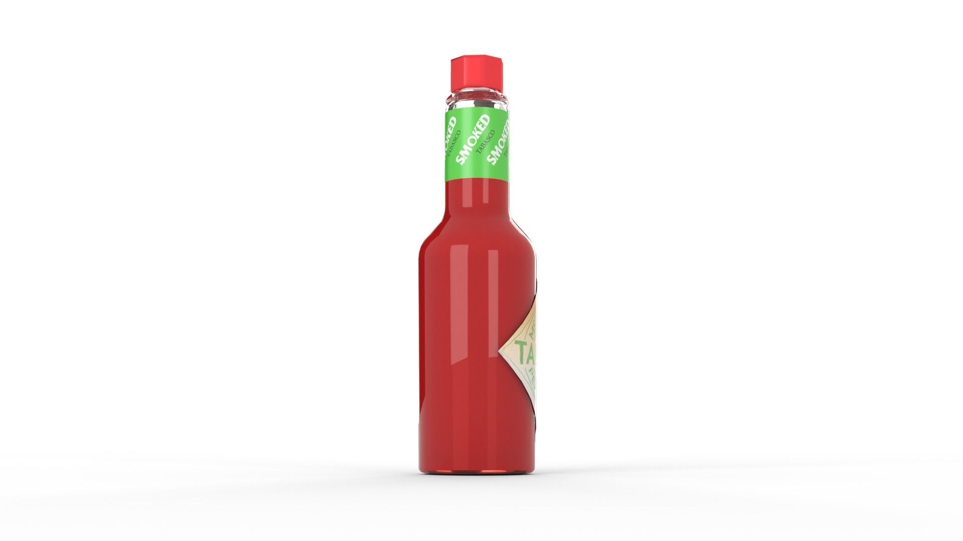 Tabasco chipotle Low-poly 3D model_2