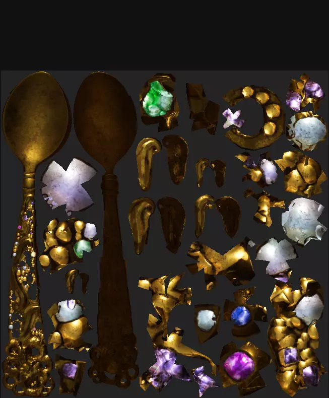 Fancy spoon 3D model_0