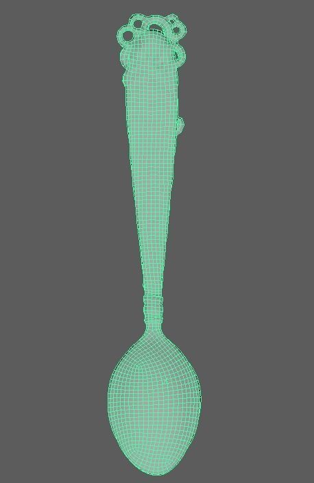 Fancy spoon 3D model_9