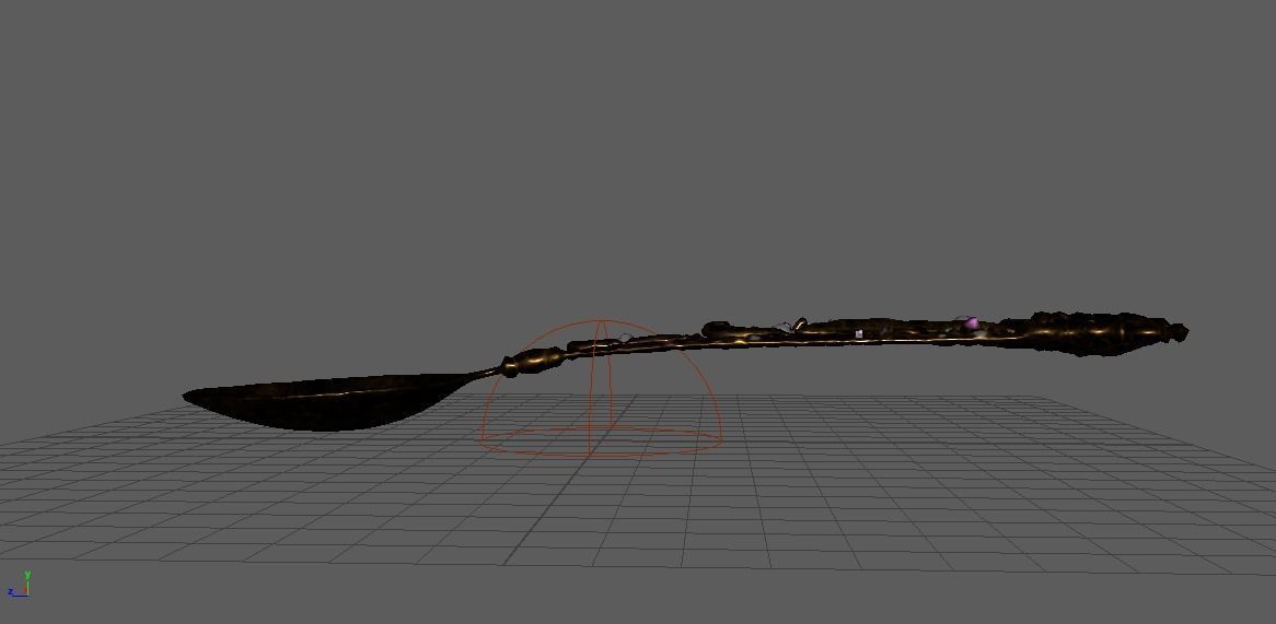 Fancy spoon 3D model_4