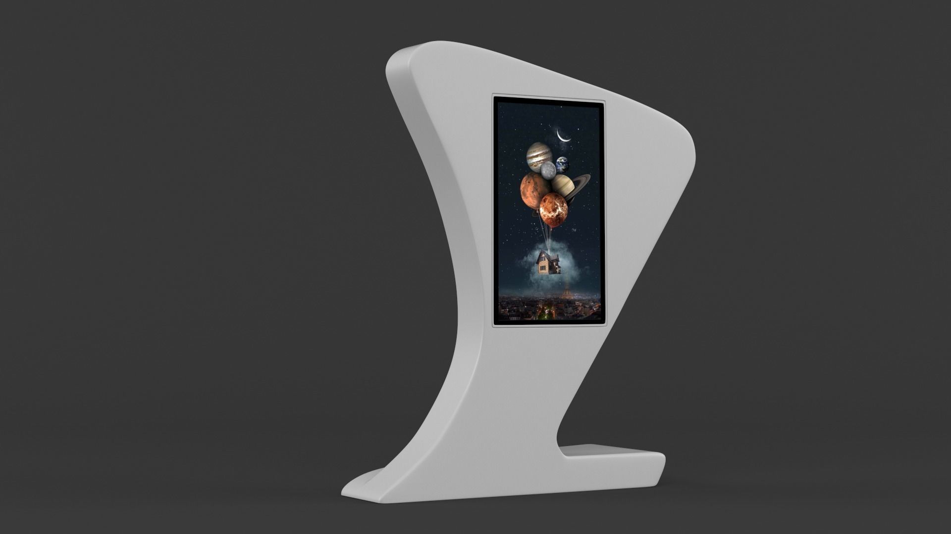 Information Kiosk 3D model_5