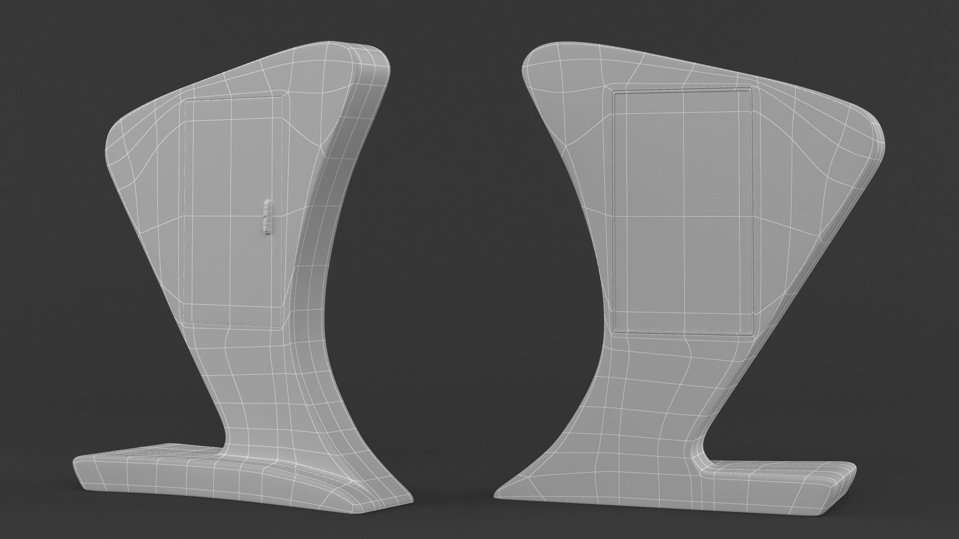 Information Kiosk 3D model_6