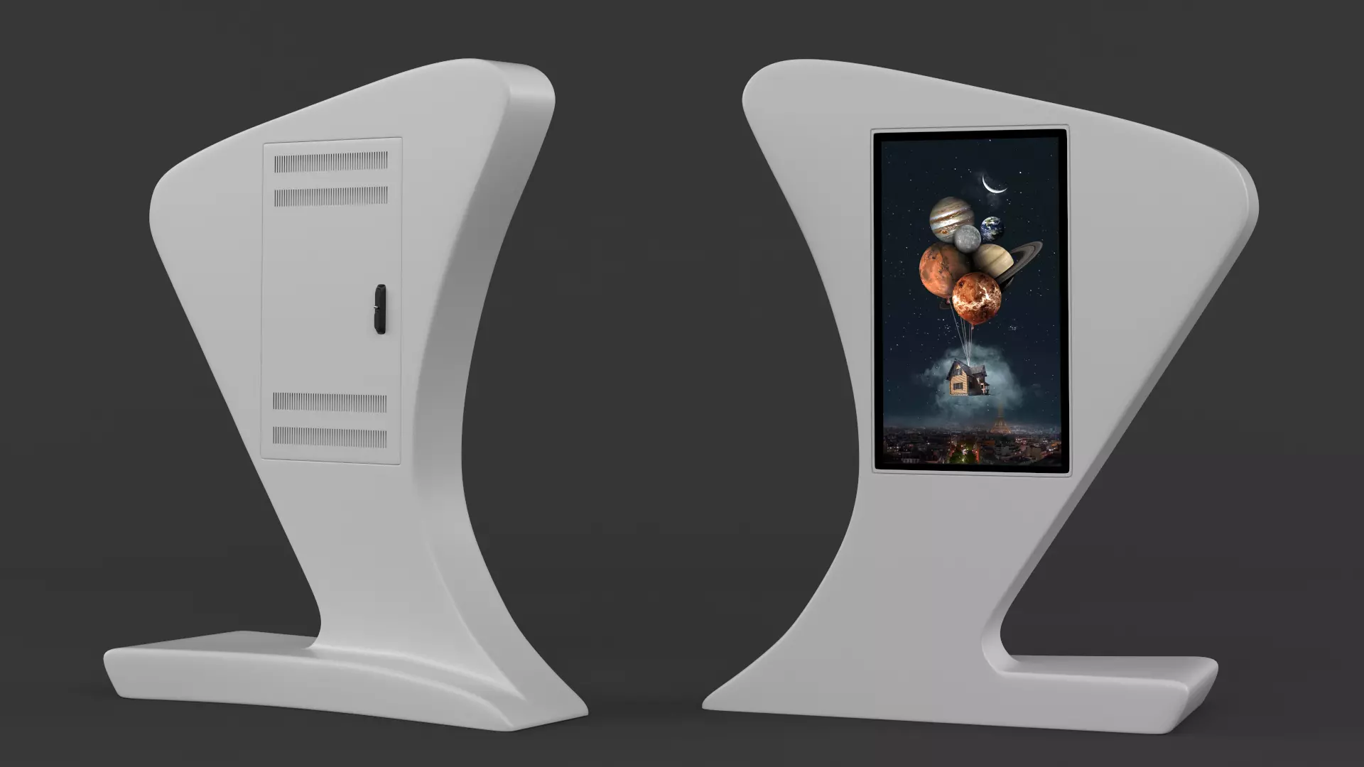 Information Kiosk 3D model_0