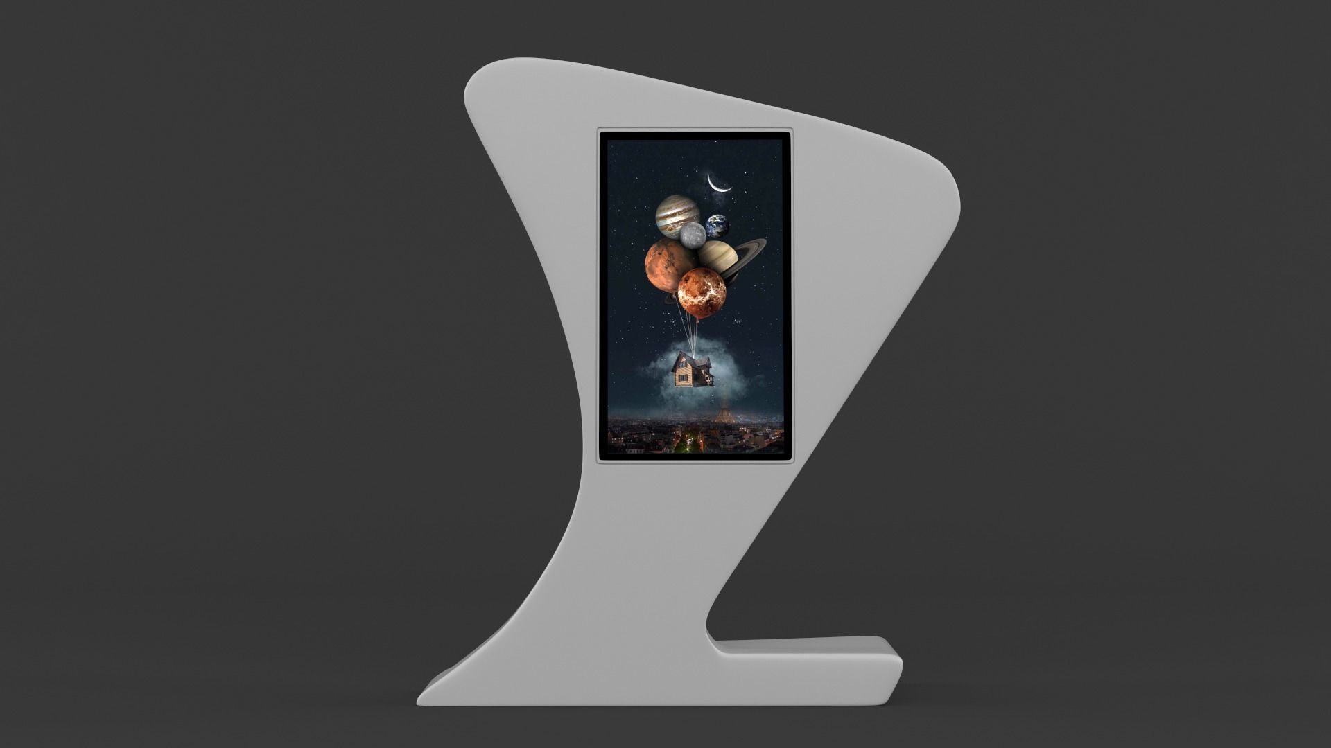 Information Kiosk 3D model_1