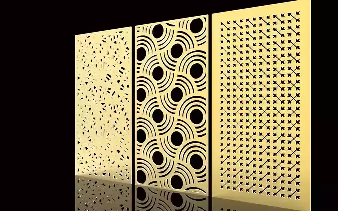 Partitions 3D model and vector file