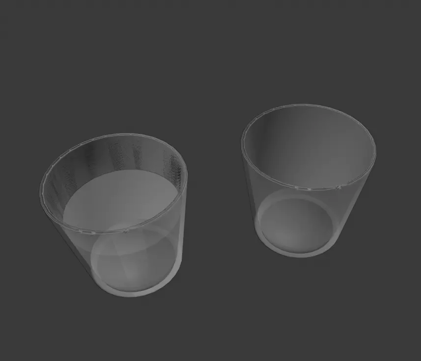 illustrationmodel two glasses Free 3D model_0