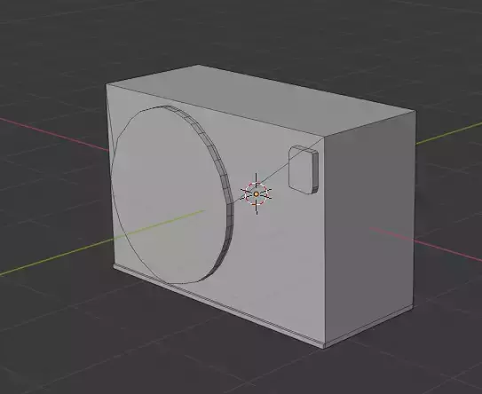 illustrationmodel box with light