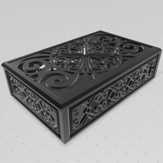 Playing Cards and Tarot Box 3D print model_6