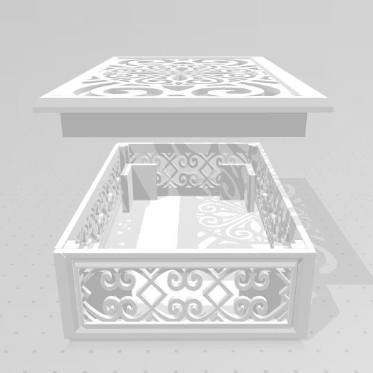 Playing Cards and Tarot Box 3D print model_3