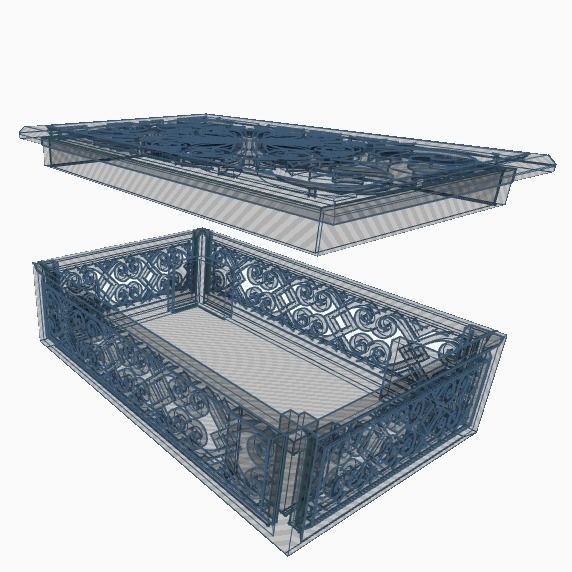 Playing Cards and Tarot Box 3D print model_12